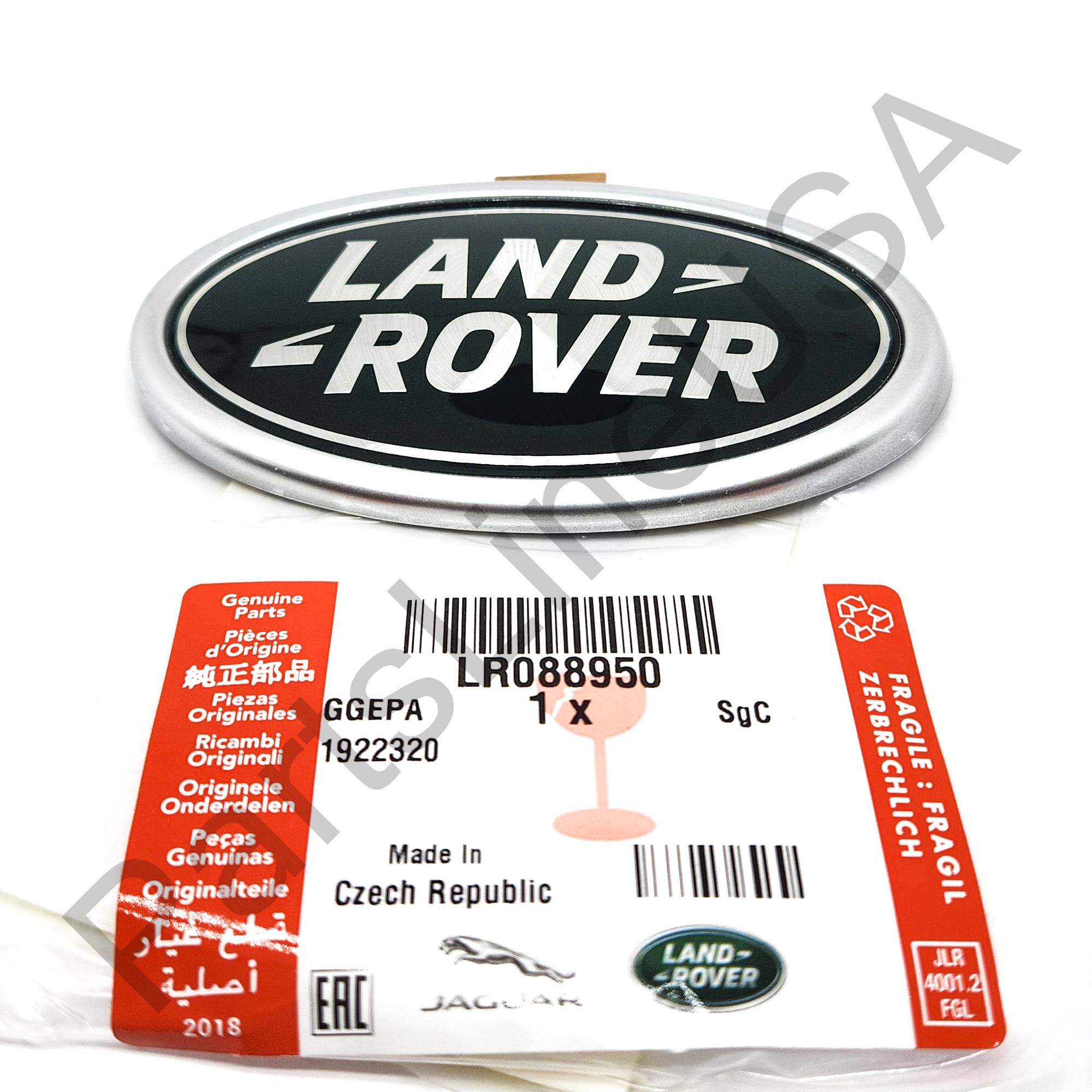 Picture of Genuine Land Rover Discovery Dark Green Oval Rear Hatch Badge Emblem LR088950